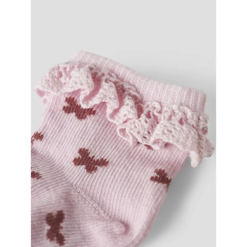 Name It Cradle Pink Nbffutterfly Strømper 2