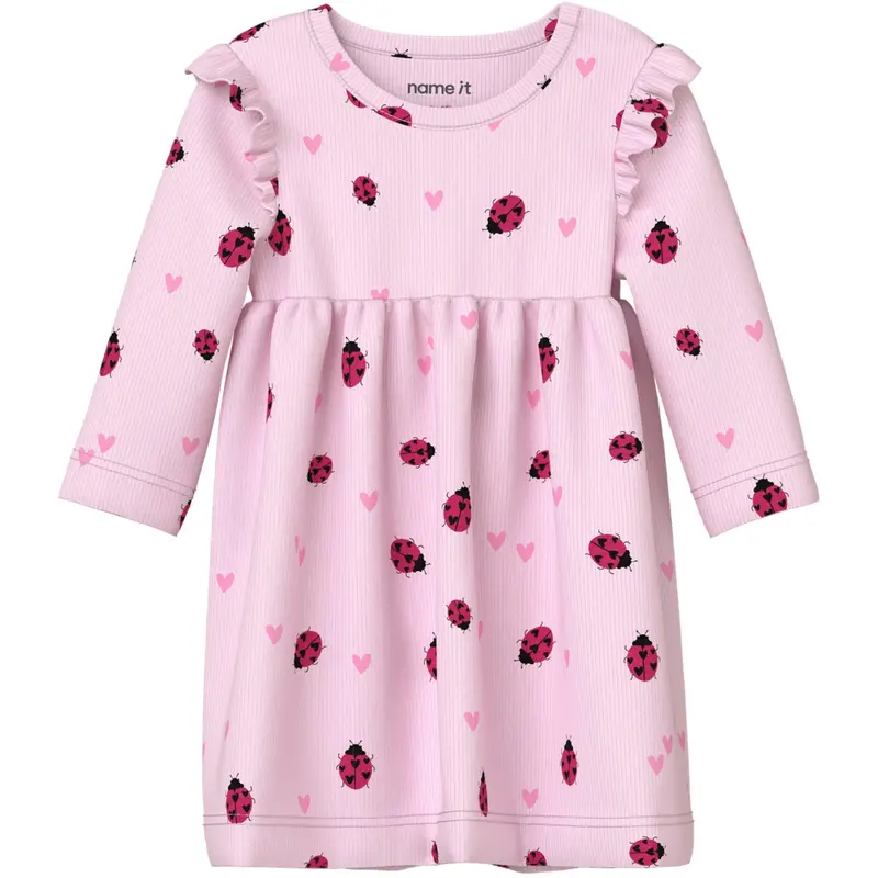 Name It Cradle Pink Nbfhaline Ls Kjole 1