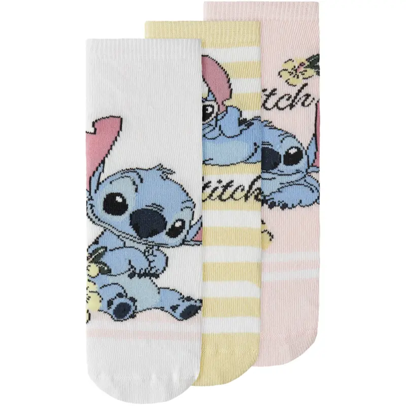 Name It Cradle Pink Nmfandi Stitch 3P Strømper Wdi 1