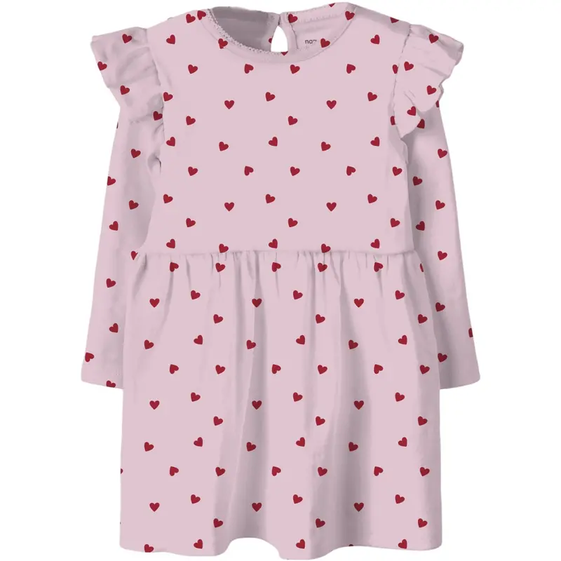 Name It Cradle Pink Nmfbheart Ls Kjole 1