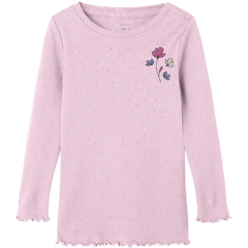 Name It Cradle Pink Nmfnimma Ls Slim Top Pb 1