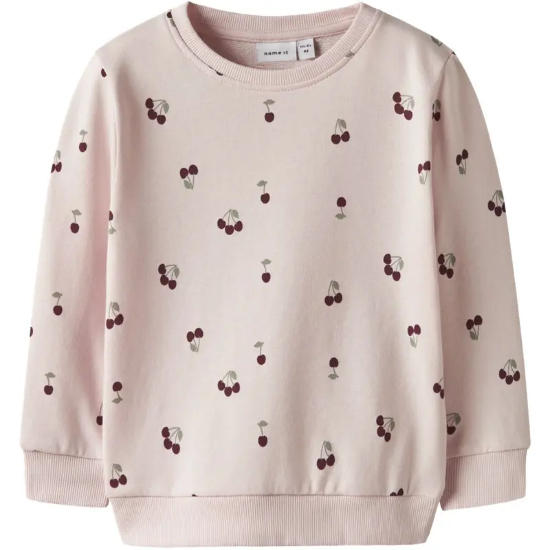 Name It Crystal Pink Nmfvalba Ls Sweat Unb Noos 1