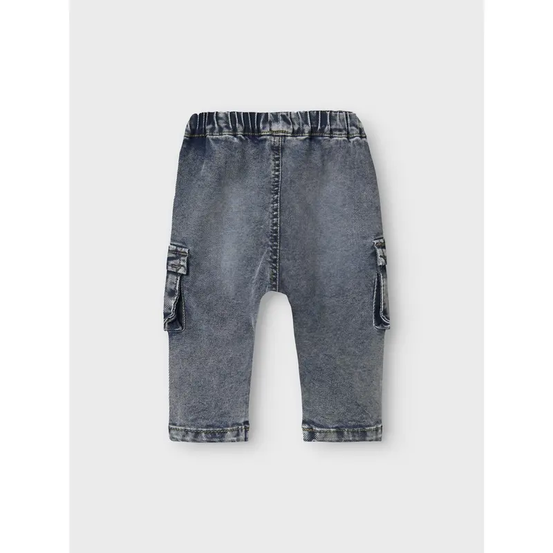 Name It Dark Blue Denim Nbmben Baggy Cargo Jeans 2727-Yb Noos 3
