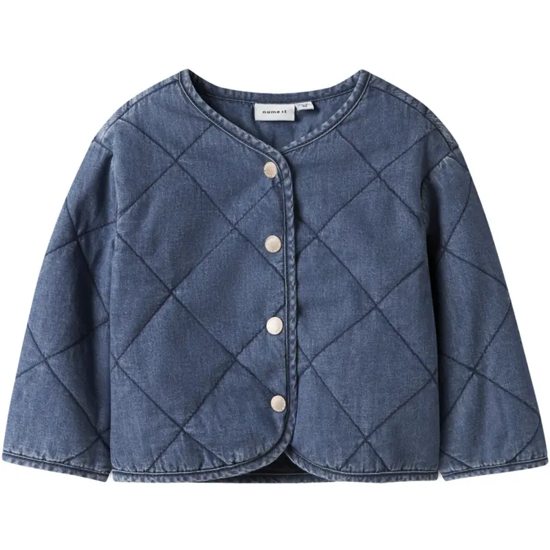 Name It Dark Blue Denim Nmfjuliette Quilt Dnm Jakke 6016-Pa B 1