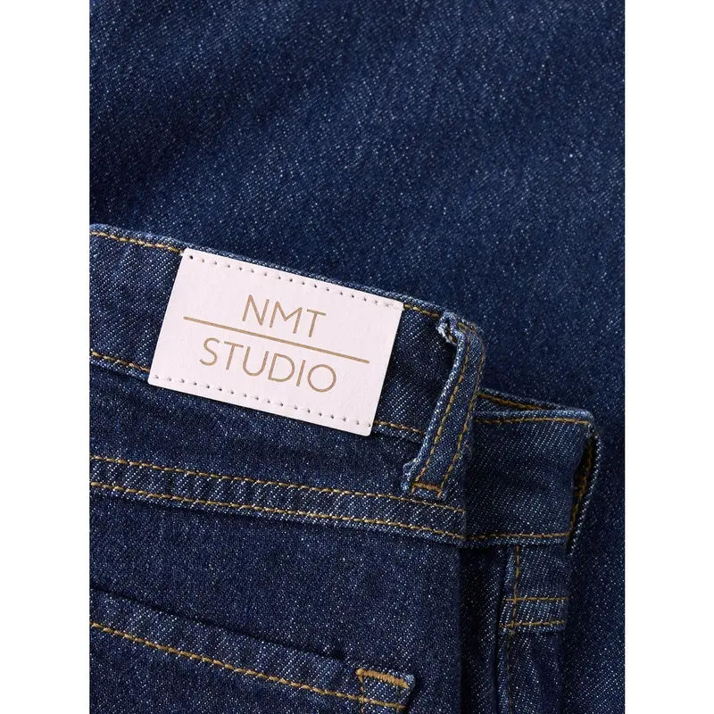 Name It Dark Blue Denim Unwashed Nkfbella Hw W Pleat Jeans 3020-Az L Noos 5