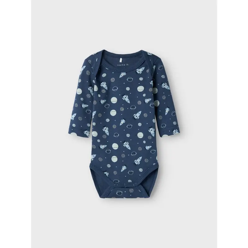 Name It Dark Denim Nbmbody 3P Ls Dark Space Noos 4