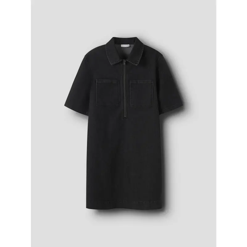 Name It Dark Grey Denim Nkfblake 1/2 Loose Dnm Kjole 6355-Ft R 5