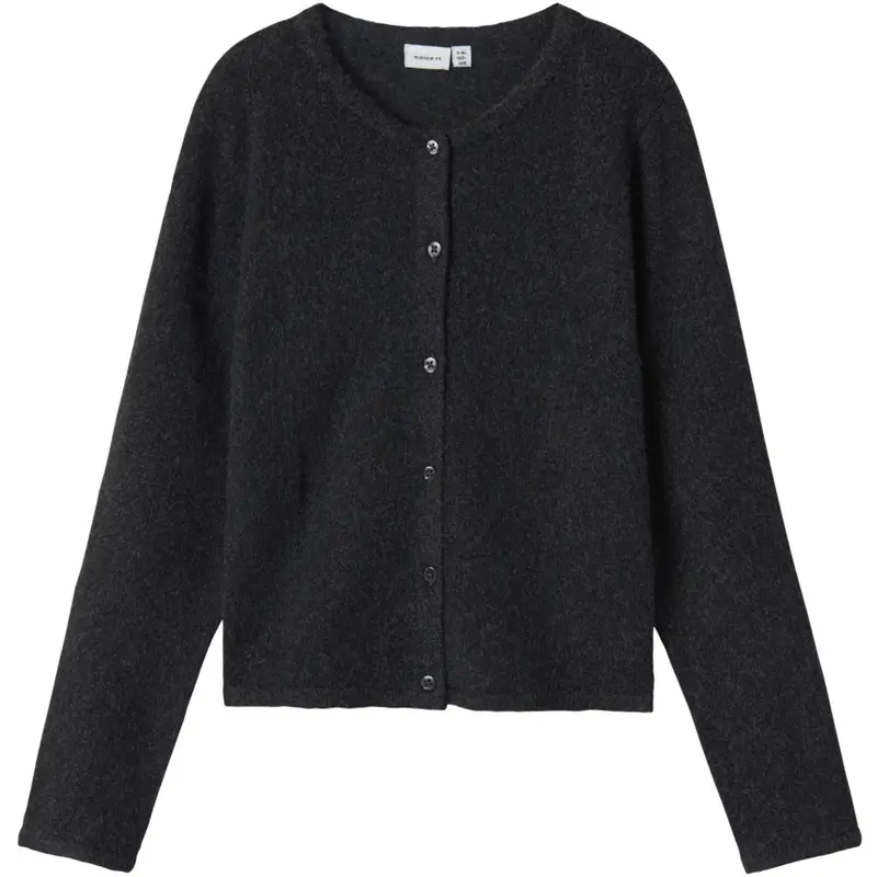 Name It Dark Grey Melange Nkfsaluna Ls Strik Card Noos 1
