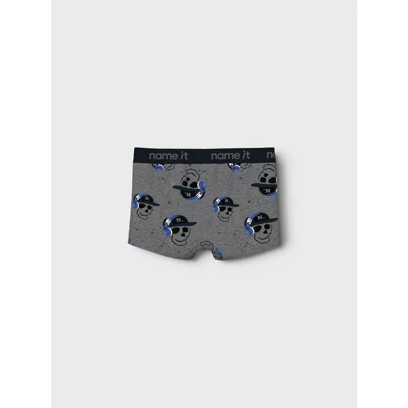 Name It Dark Grey Melange Nkmboxer 3P Dark Grey Mel Skull Noos 4