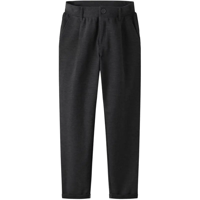 Name It Dark Grey Melange Nkmrobino Sweat Chino Bukser Unb 1