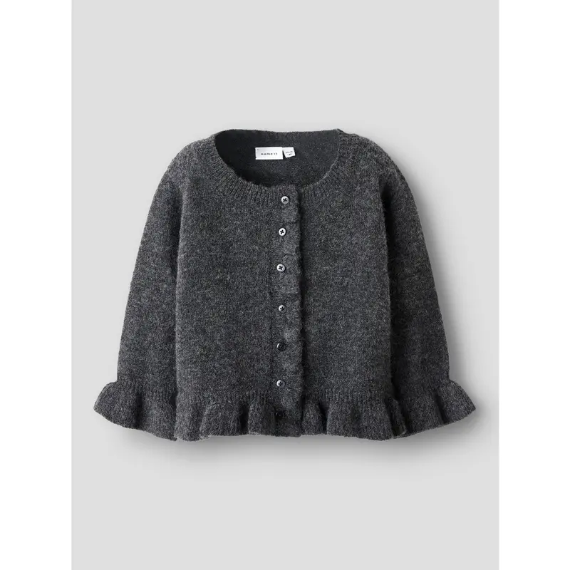 Name It Dark Grey Melange Nmfsupia Ls Knit Card 3