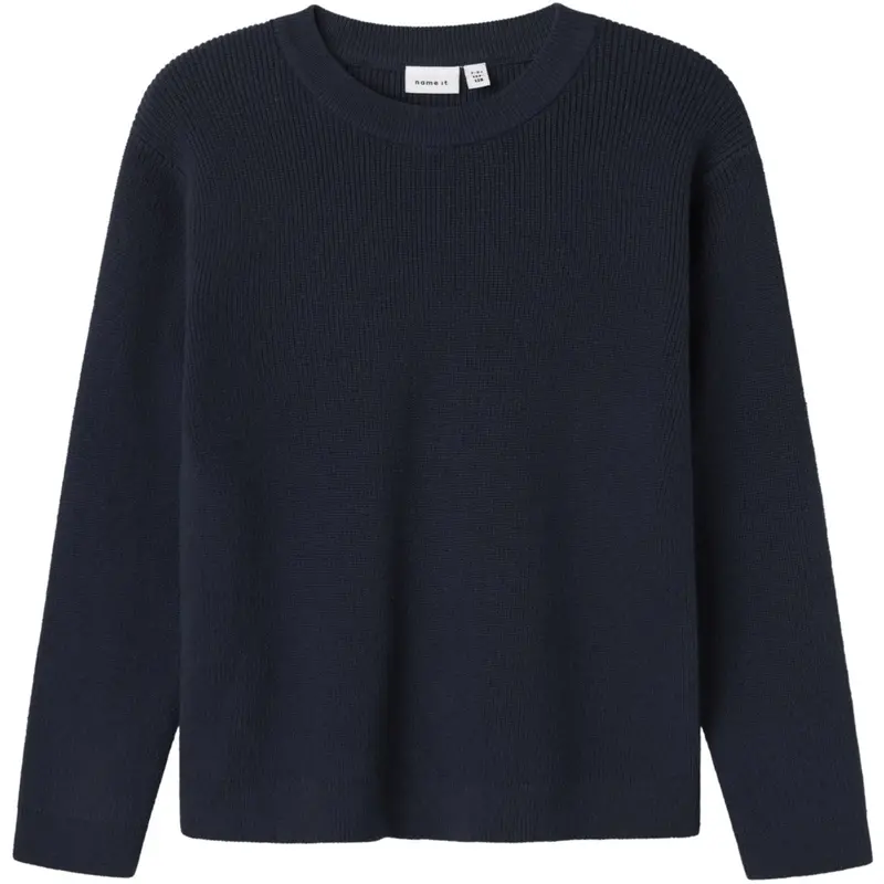 Name It Dark Sapphire Nkmnesolle Ls Pullover Strik Noos 1