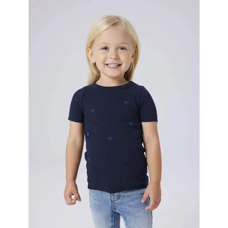 Name It Dark Sapphire Nmfnakal Ss Slim Top Noos 2