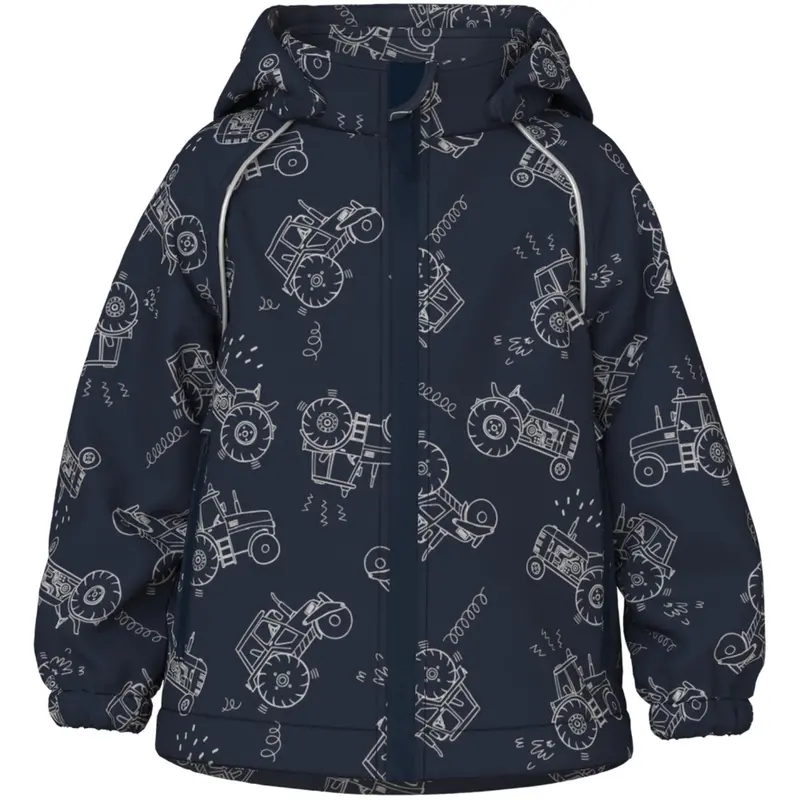 Name It Dark Sapphire Nmmalfa08 Softshell Jakke Ref Aop Fo 1