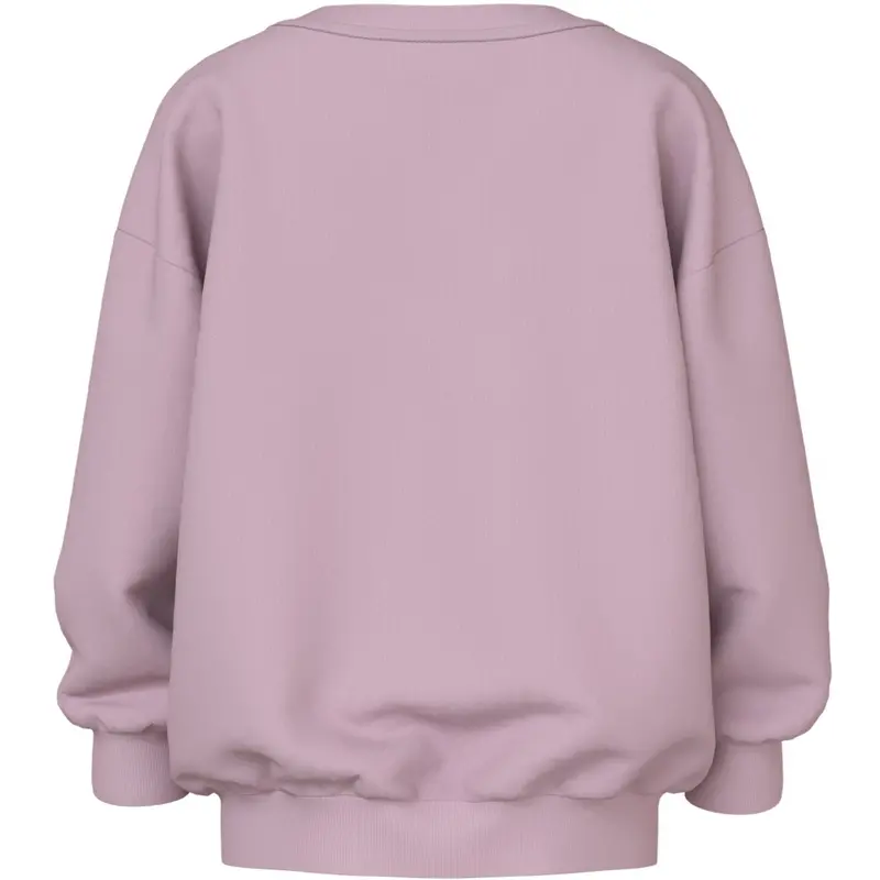 Name It Dawn Pink Dog Heart Stripe Nmfvalona Ls Long Rlx Sweat Bru 3