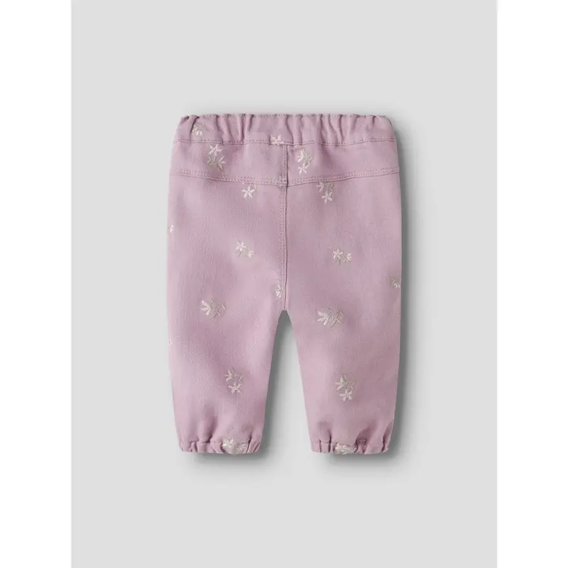 Name It Dawn Pink Flower Emb Nbfrose Loose R Twi Bukser 1717-Yf B 2