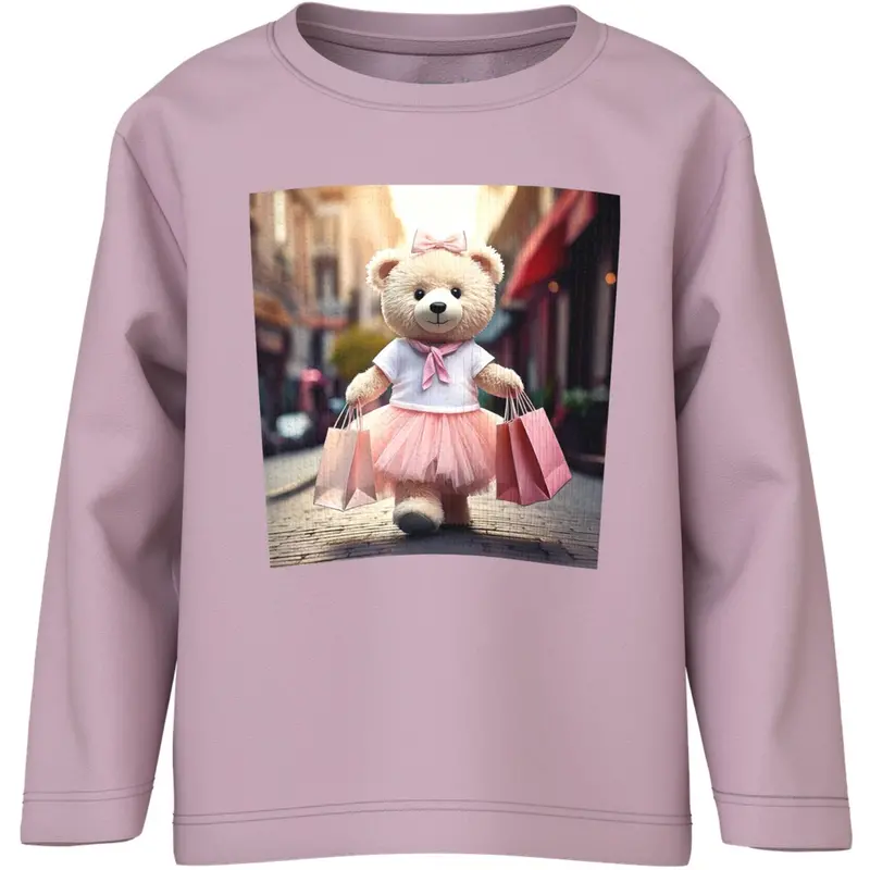 Name It Dawn Pink Shopping Bear Nmfvotea Ls Nreg Top 1