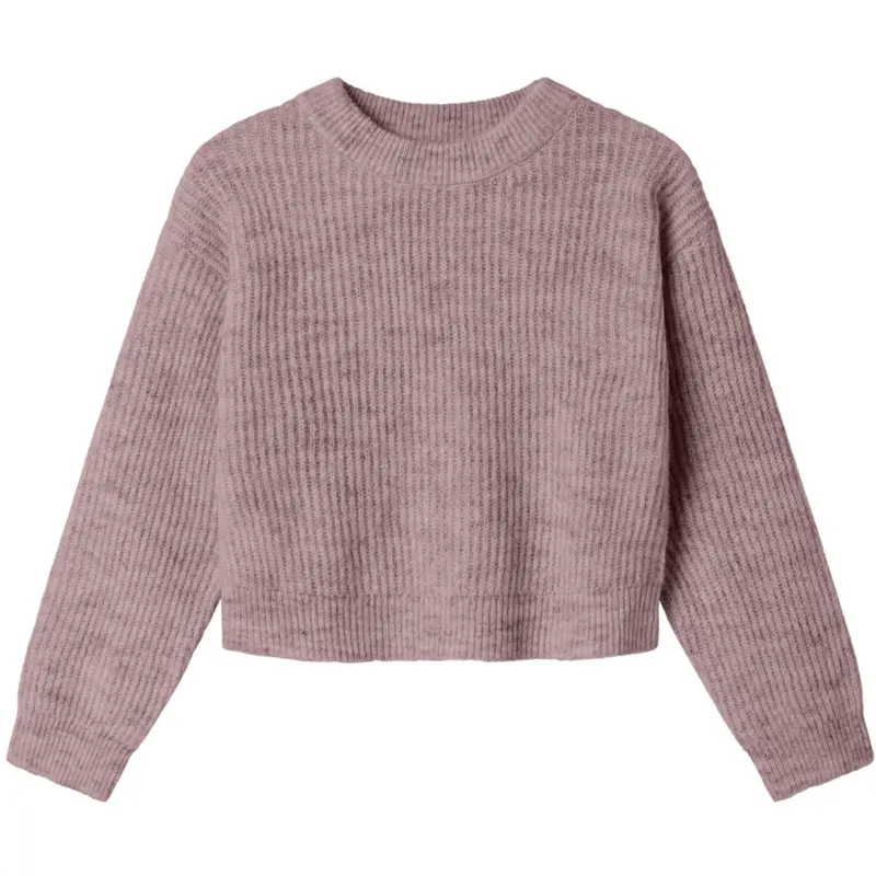 Name It Deauville Mauve Nkfholly Ls Boxy Kort Strik Noos 1