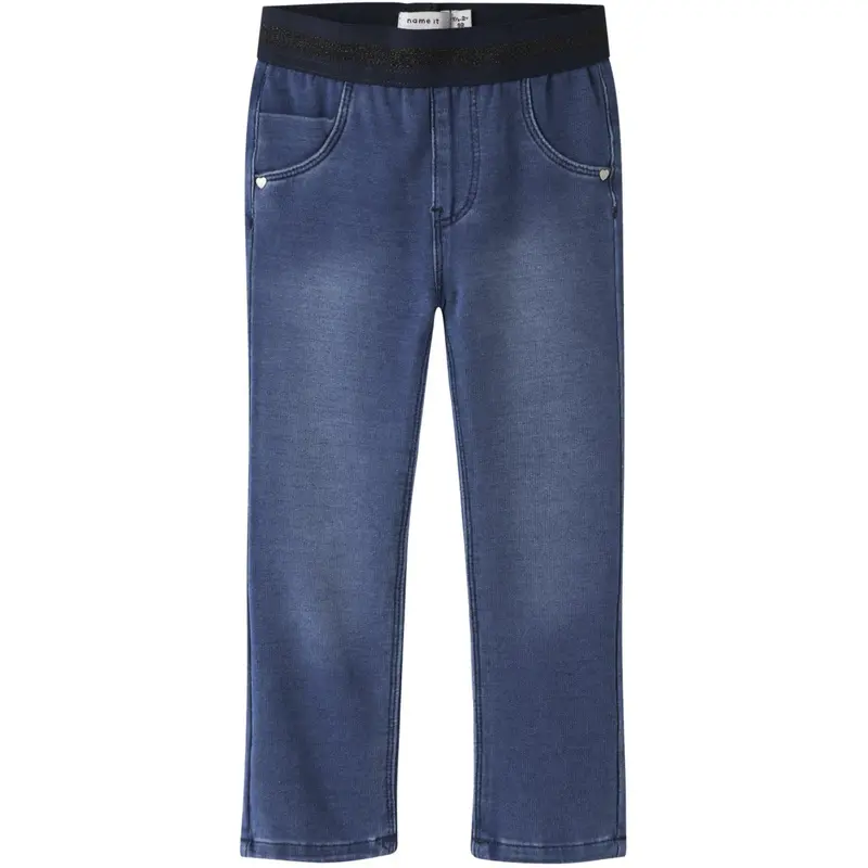 Name It Denim Blue Dark Sapphire Lurex Nmfsalli Slim Swe Jeans 1190-Bo Noos 1