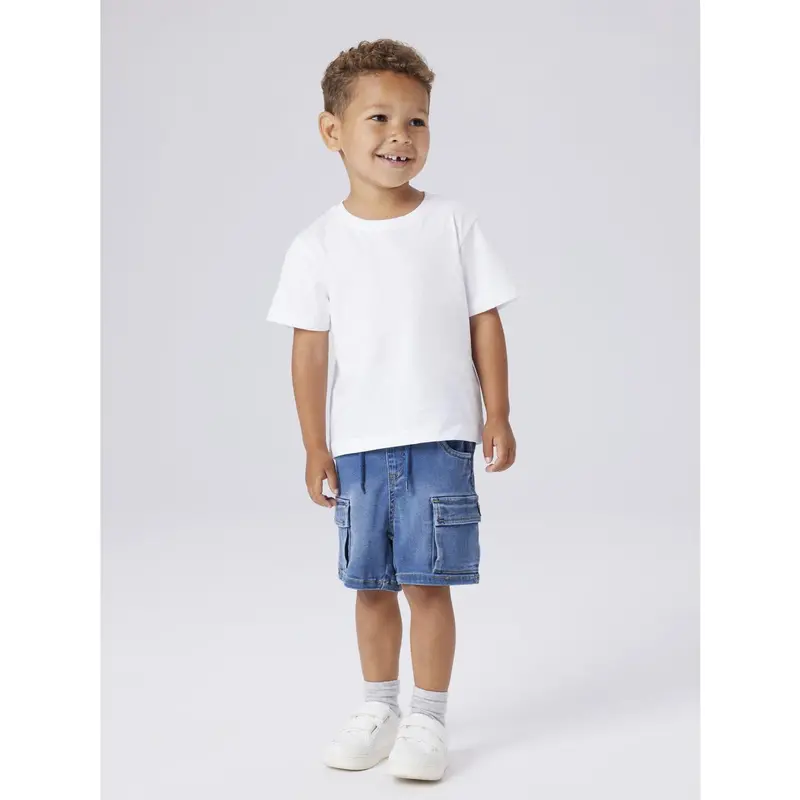 Name It Denim Blue Nmmben Baggy Dnm L Shorts 8610-To Noos 2