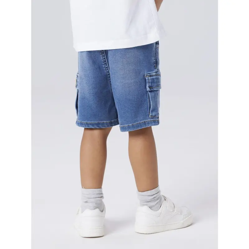 Name It Denim Blue Nmmben Baggy Dnm L Shorts 8610-To Noos 3