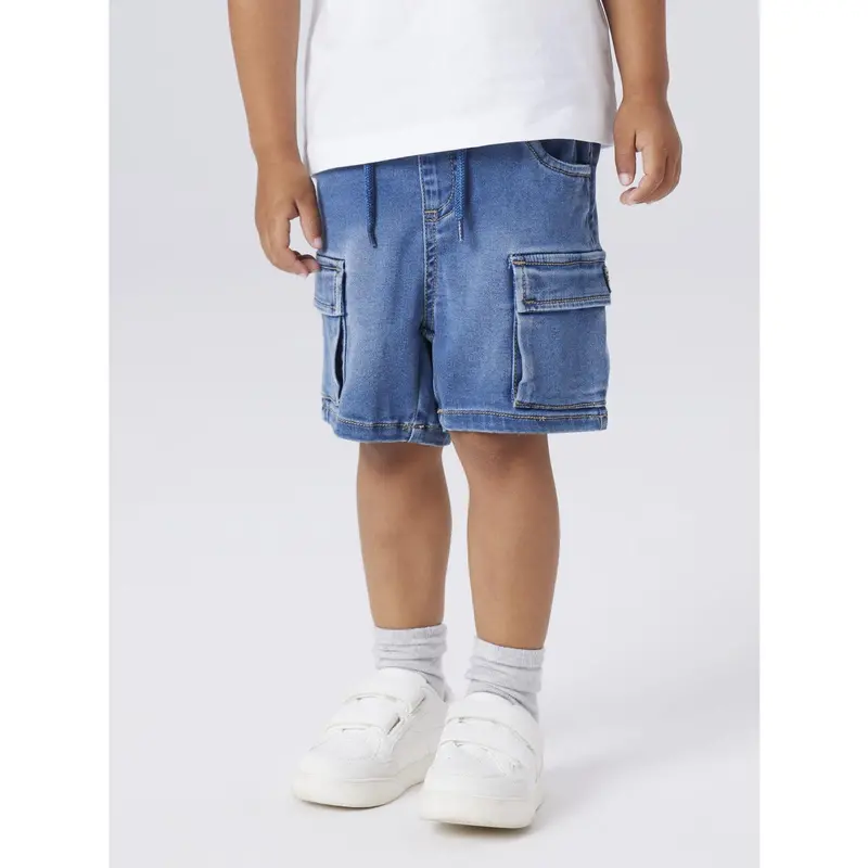 Name It Denim Blue Nmmben Baggy Dnm L Shorts 8610-To Noos 4