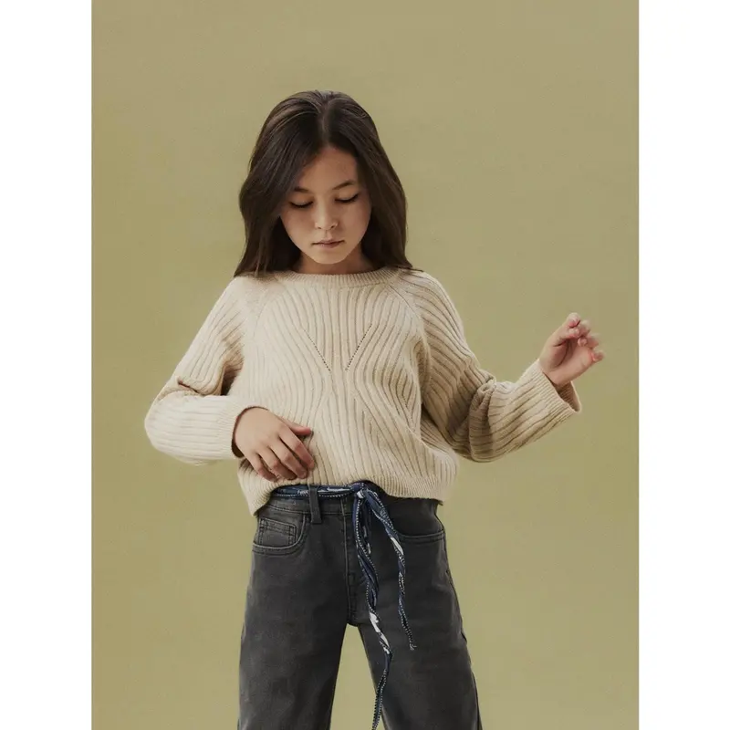 Name It Doeskin Nkfrikine Ls Kort Strik Pullover P 3