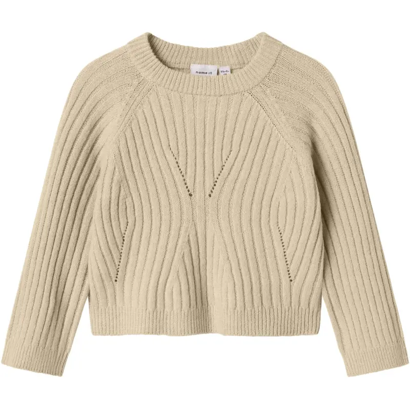 Name It Doeskin Nmfrikine Ls Kort Strik Pullover Pb 1