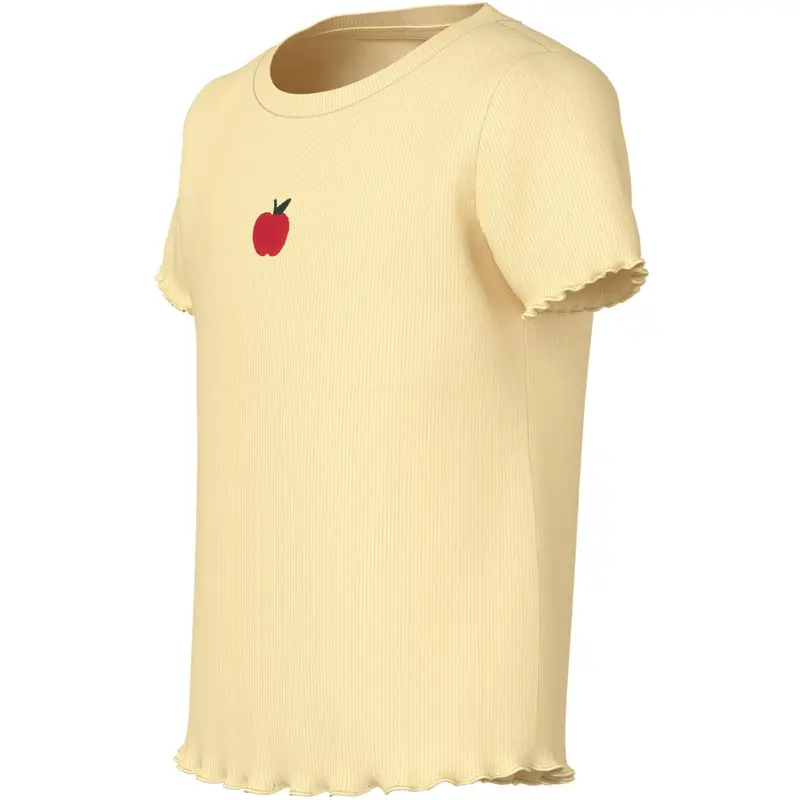Name It Double Cream Apples Embroidery Nmfvivemma Ss Slim Top 2
