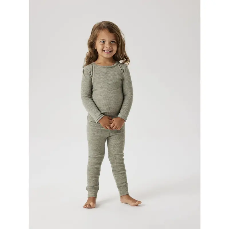 Name It Dried Sage Nmnwax Uld Rib Leggings Noos 2