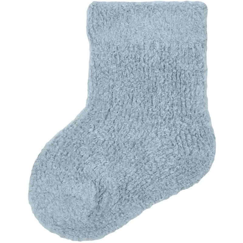 Name It Dusty Blue Nbmollo Terry Fluffy Strømper 1