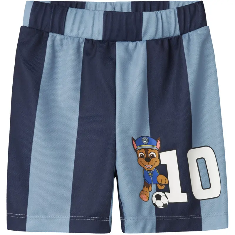 Name It Dusty Blue Nmmjakari Paw Nreg Long Poly Shorts Cplg 1