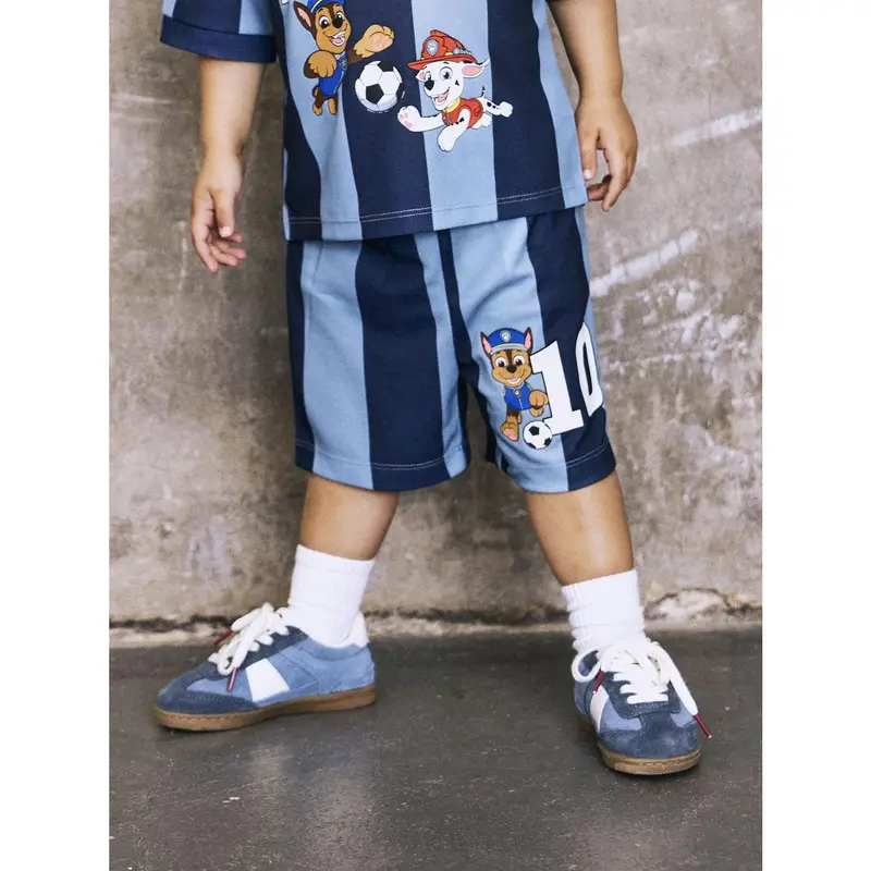 Name It Dusty Blue Nmmjakari Paw Nreg Long Poly Shorts Cplg 3