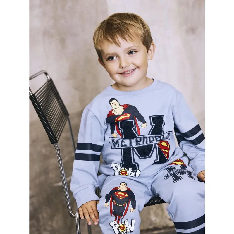 Name It Dusty Blue Nmmjasp Superman Nreg Sweat Unb Wab 3