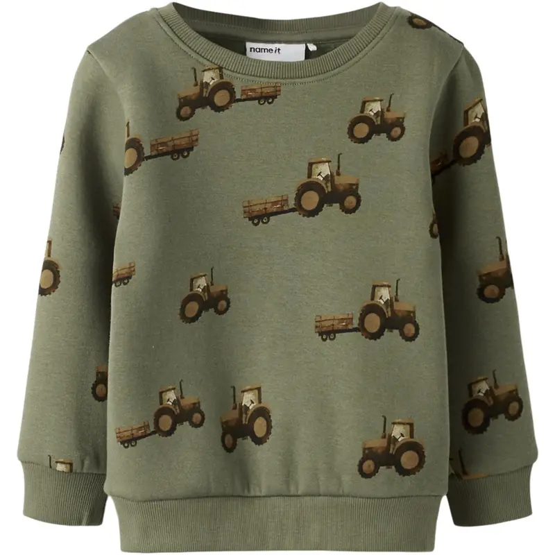 Name It Dusty Olive Nmmopa Ls Swe Bru 1