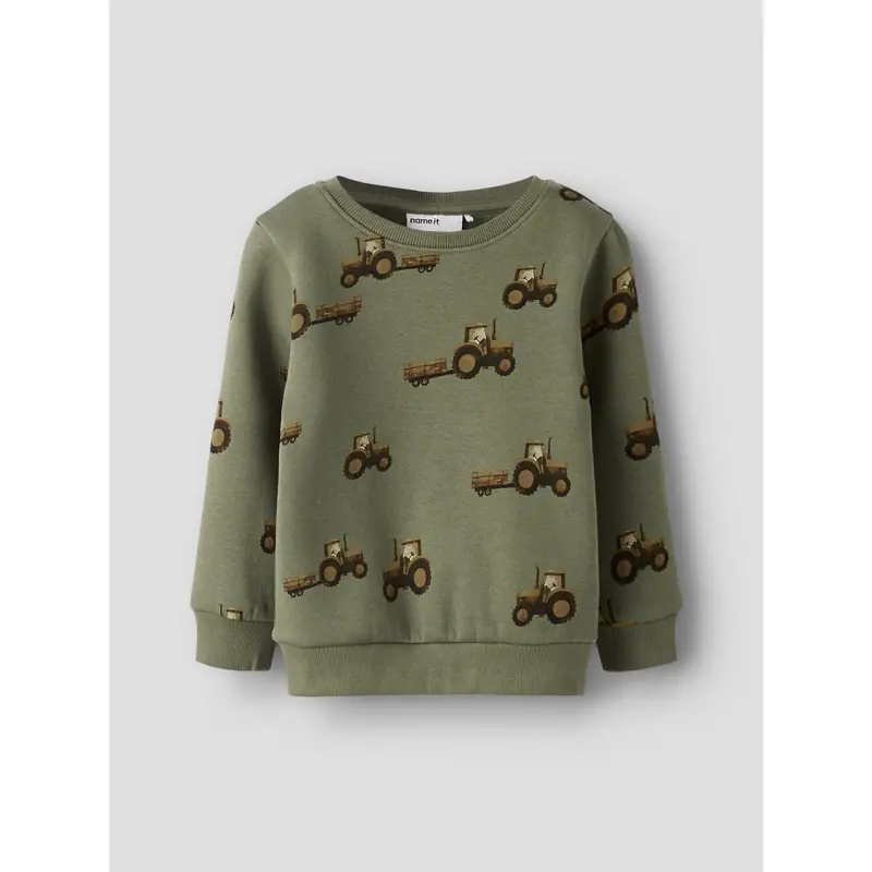 Name It Dusty Olive Nmmopa Ls Swe Bru 3