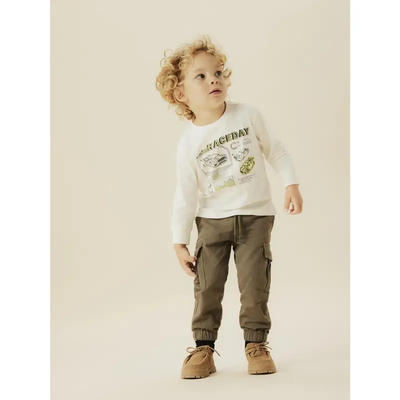 Name It Dusty Olive Nmmryan Twill Cargo Bukser R 5553-Va Tb 2