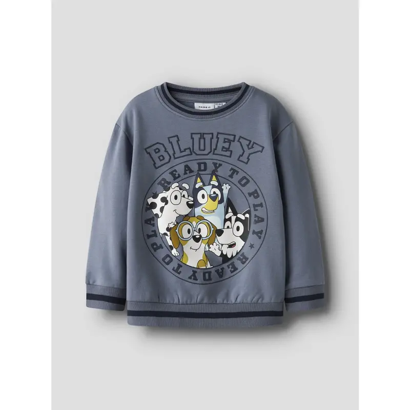 Name It Flint Stone Nmmnimbu Bluey Nreg Sweat Bru Sky 3