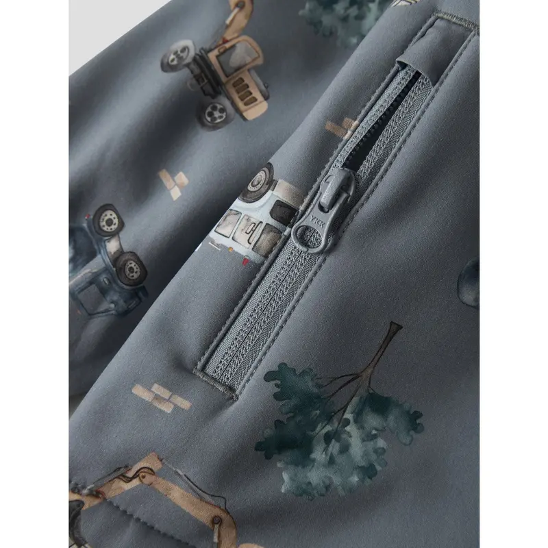 Name It Flint Stone Work Truck Nmmalfa08 Softshell Jakke Aop 1Fo 4