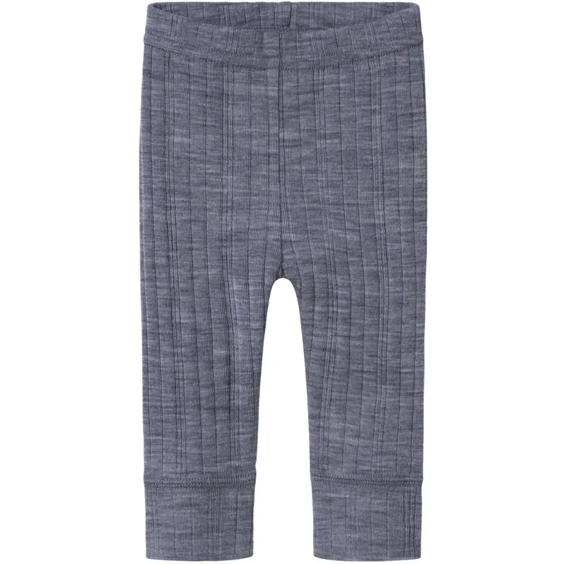 Name It Folkstone Gray Nbmwang Uld Needle Long Johns Solid Noos 1