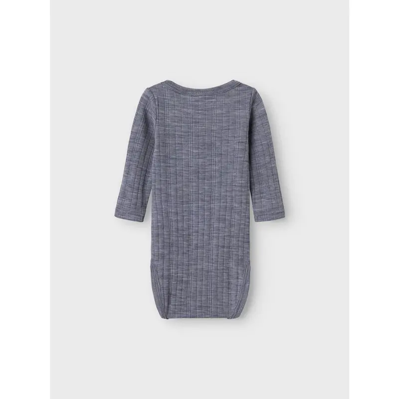 Name It Folkstone Gray Nbmwang Uld Needle Ls Body Solid Noos 6