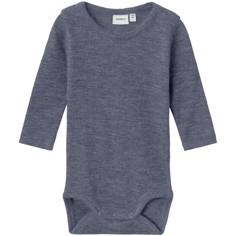 Name It Folkstone Gray Nbmwossa Wo/Si Rib Ls Body 1