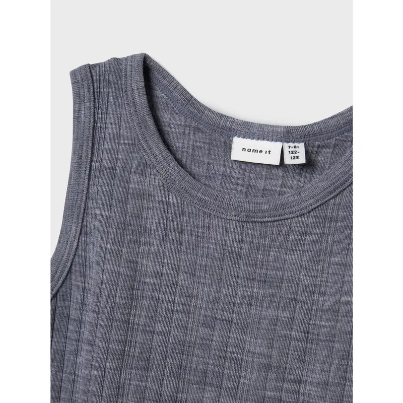 Name It Folkstone Gray Nkmwang Uld Needle Tank Top 2