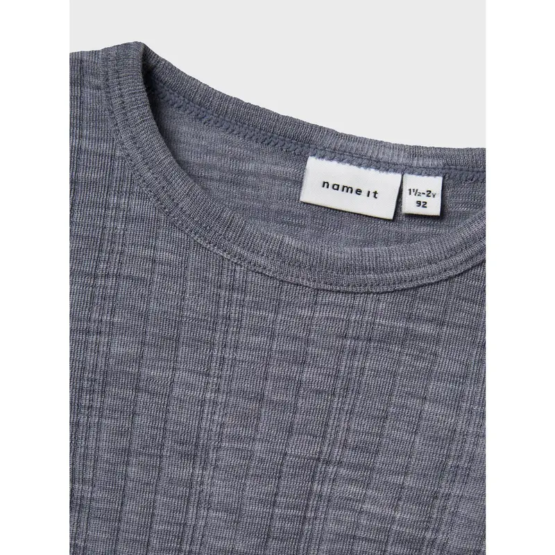 Name It Folkstone Gray Nmmwang Uld Needle Ls Body Solid 2