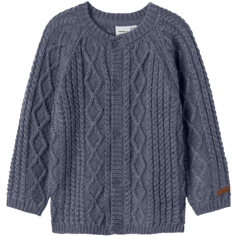 Name It Folkstone Gray Nmmwrilla Uld Ls Strik Card 1