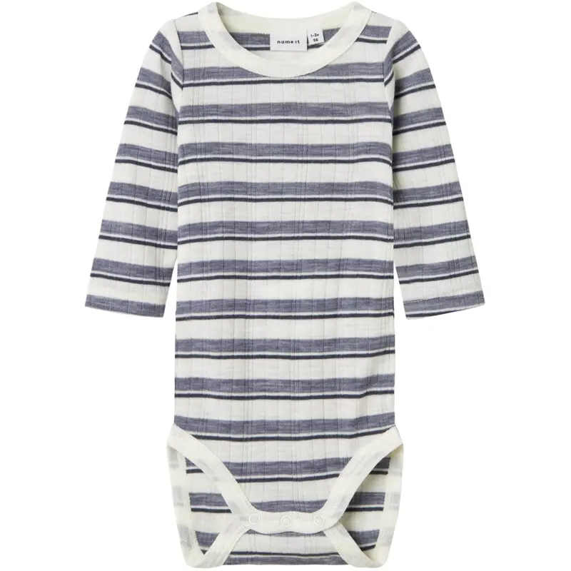 Name It Folkstone Gray Snow White Nbmwang Uld Needle Ls Body Noos 1