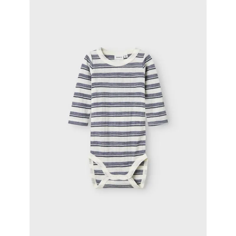 Name It Folkstone Gray Snow White Nbmwang Uld Needle Ls Body Noos 8