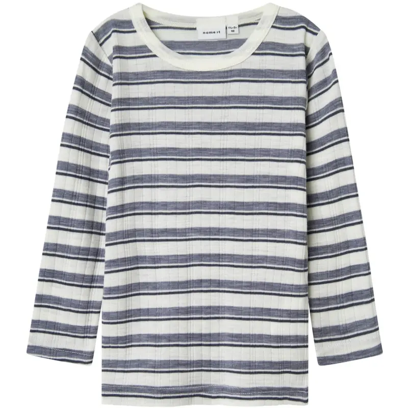 Name It Folkstone Gray Snow White Nmmwang Uld Needle Ls Top Noos 1