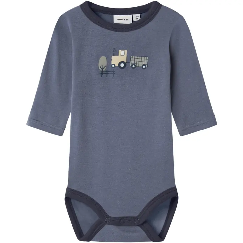 Name It Folkstone Gray Tractor Nbmwillit Uld Ls Body 1