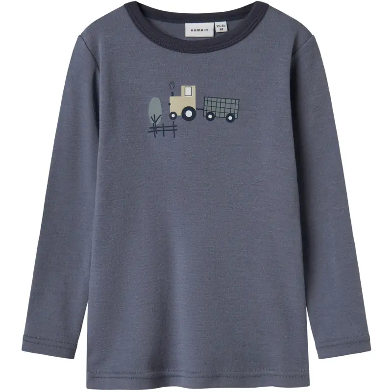 Name It Folkstone Gray Tractor Nmmwillit Uld Ls Top 1